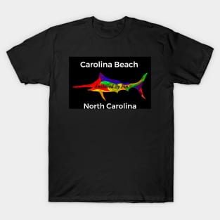 Anchored By Fin- Carolina Beach NC T-Shirt